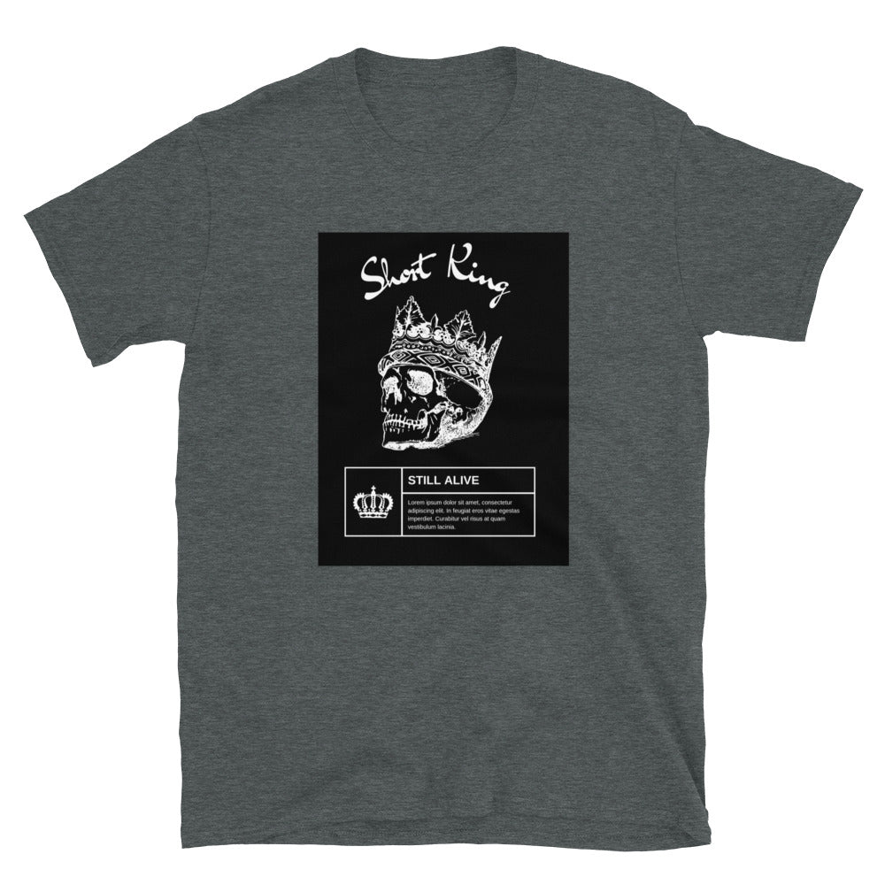 Short King skull and crown Short-Sleeve SOFT Unisex T-Shirt