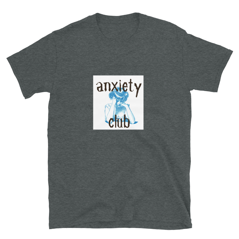 Anxiety Club worried Short-Sleeve SOFT Unisex T-Shirt