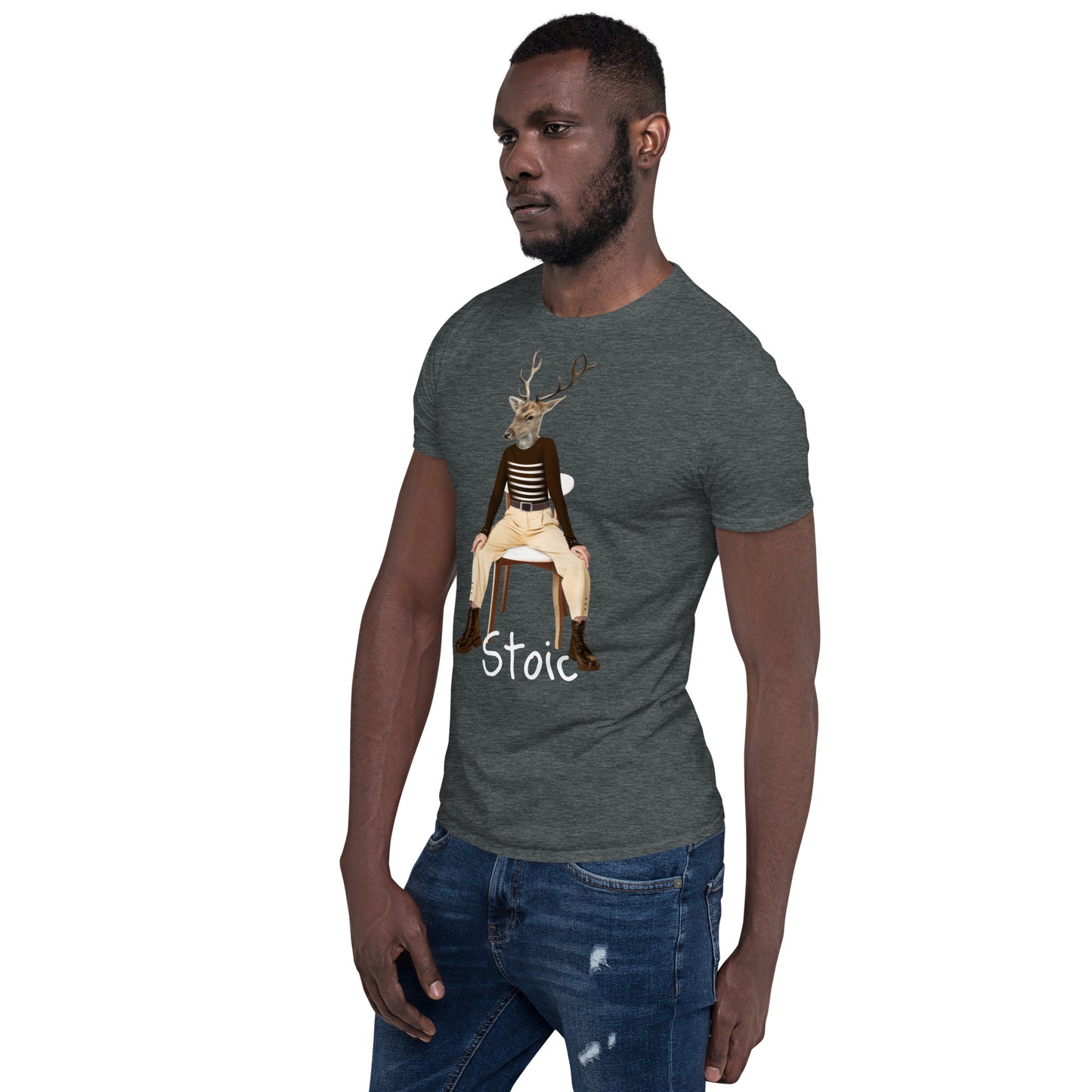 Weird Stoic human deer SOFT Unisex T-Shirt