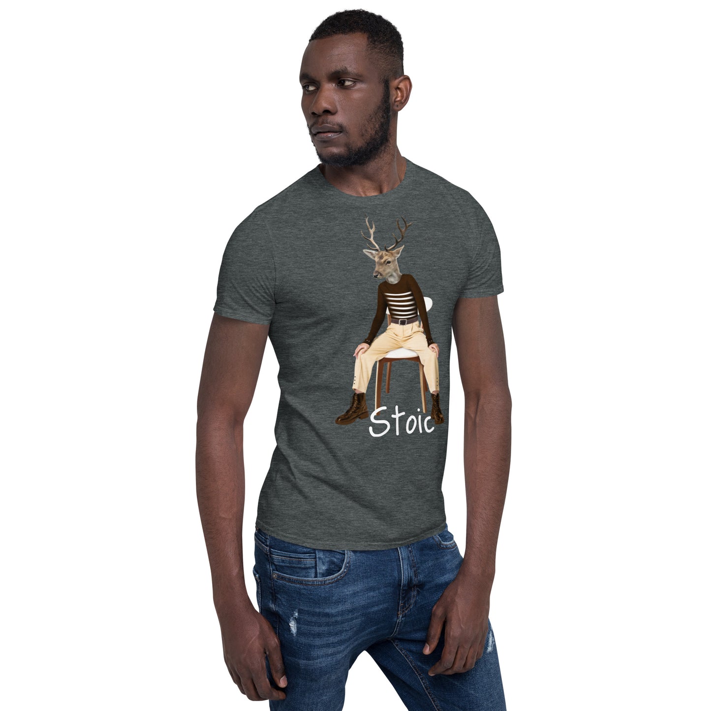 Weird Stoic human deer SOFT Unisex T-Shirt