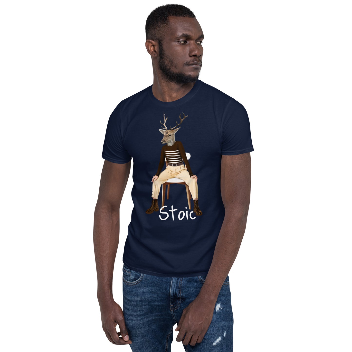 Weird Stoic human deer SOFT Unisex T-Shirt