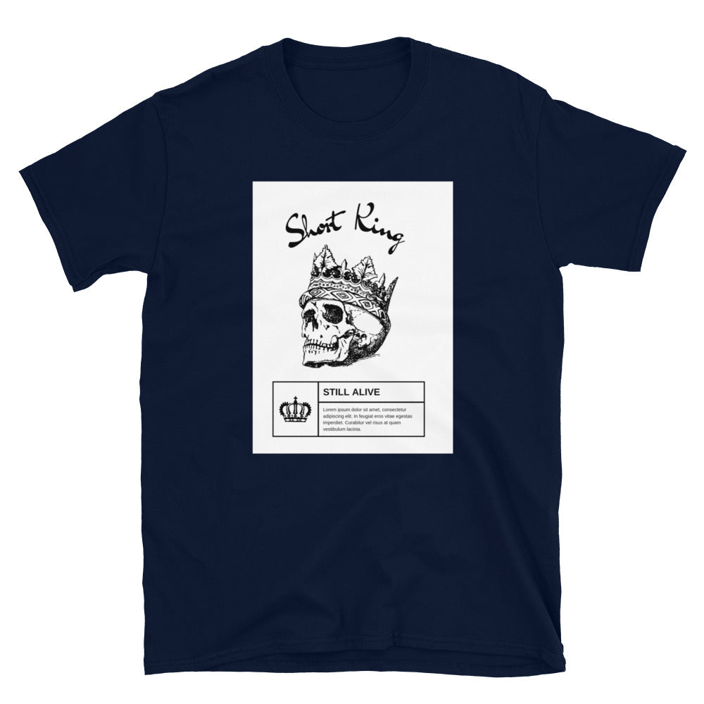 Short King Skull and Crown Short-Sleeve SOFT Unisex T-Shirt