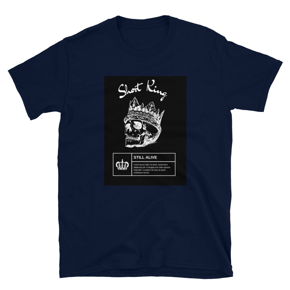 Short King skull and crown Short-Sleeve SOFT Unisex T-Shirt