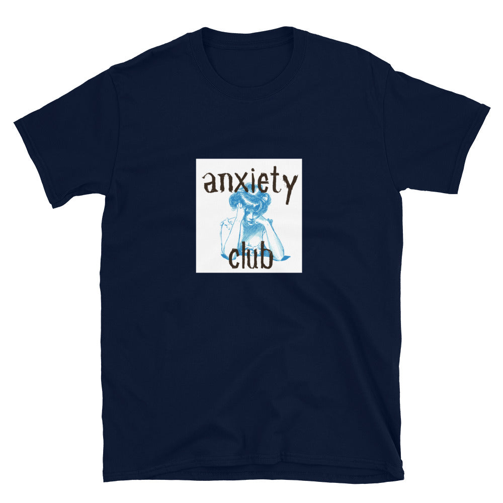 Anxiety Club worried Short-Sleeve SOFT Unisex T-Shirt