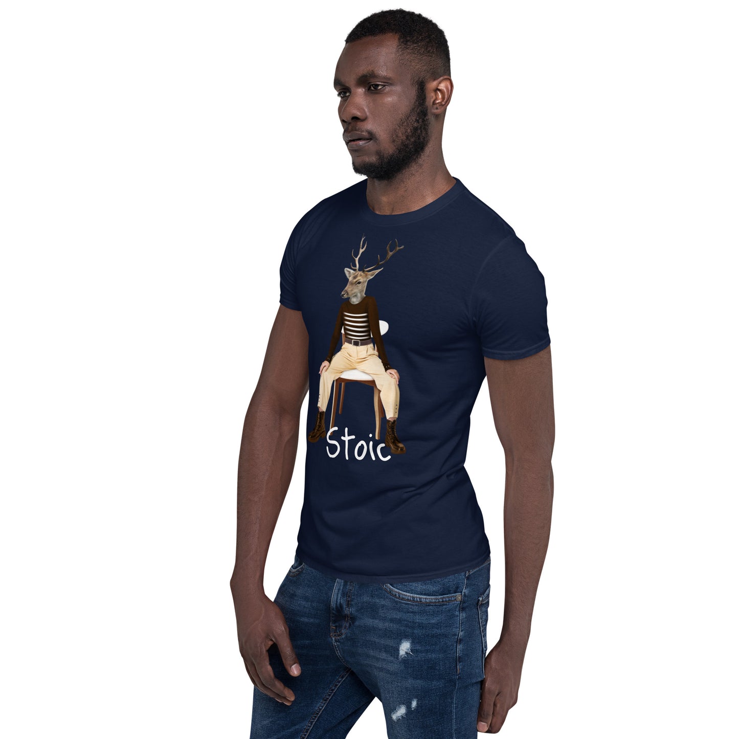 Weird Stoic human deer SOFT Unisex T-Shirt