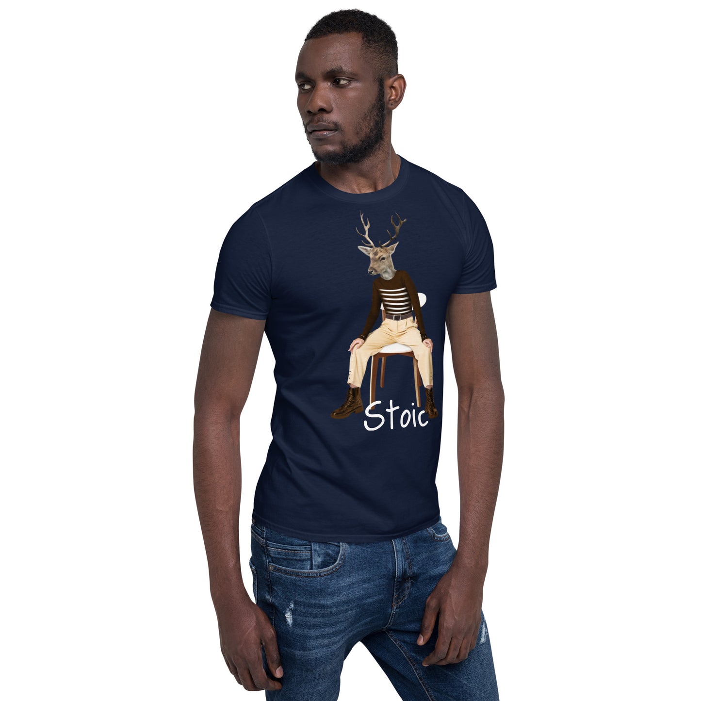 Weird Stoic human deer SOFT Unisex T-Shirt