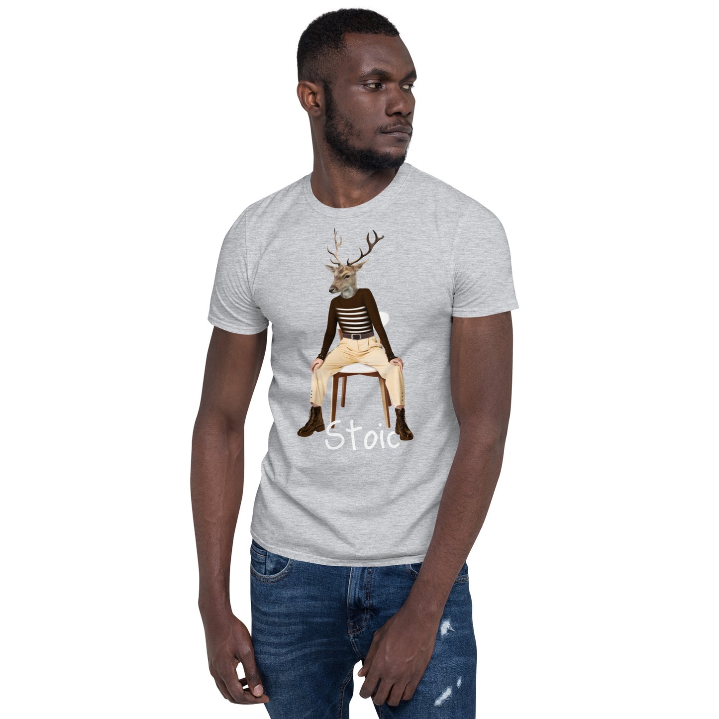 Weird Stoic human deer SOFT Unisex T-Shirt