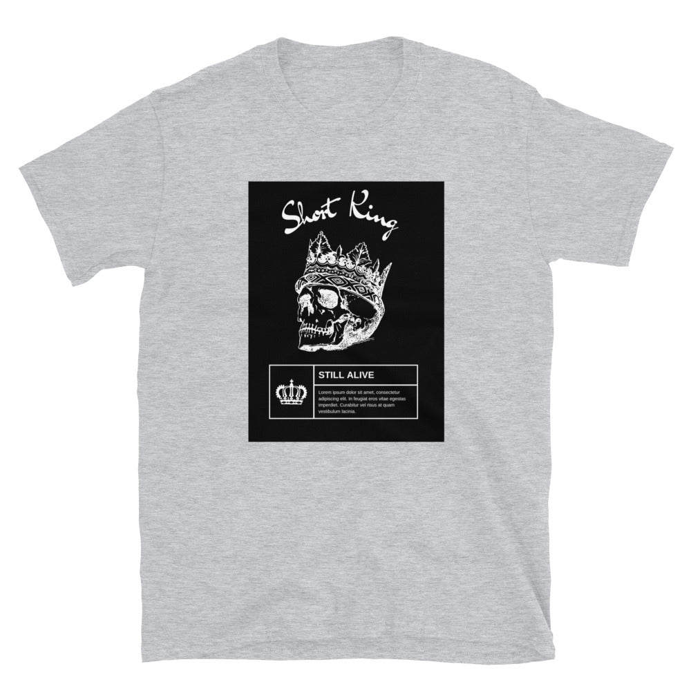 Short King skull and crown Short-Sleeve SOFT Unisex T-Shirt