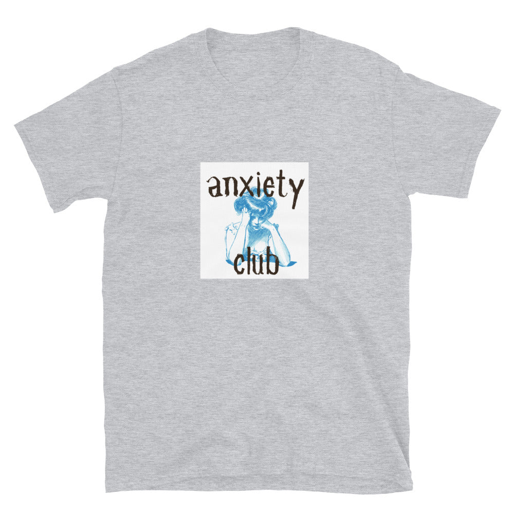 Anxiety Club worried Short-Sleeve SOFT Unisex T-Shirt