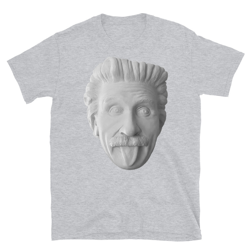 Albert Einstein sculpture Short-Sleeve SOFT Unisex T-Shirt