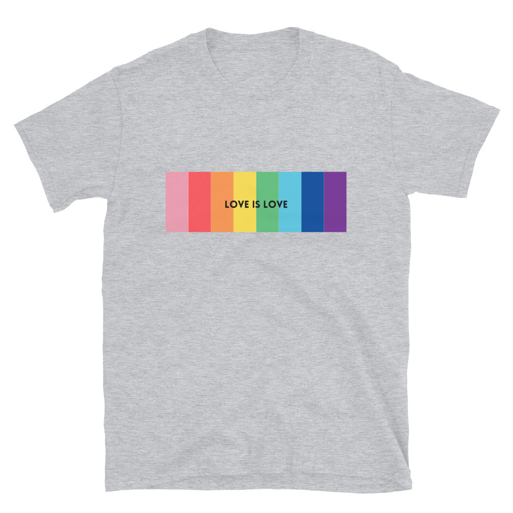 Pride rainbow Love is Love SOFT Short-Sleeve Unisex T-Shirt