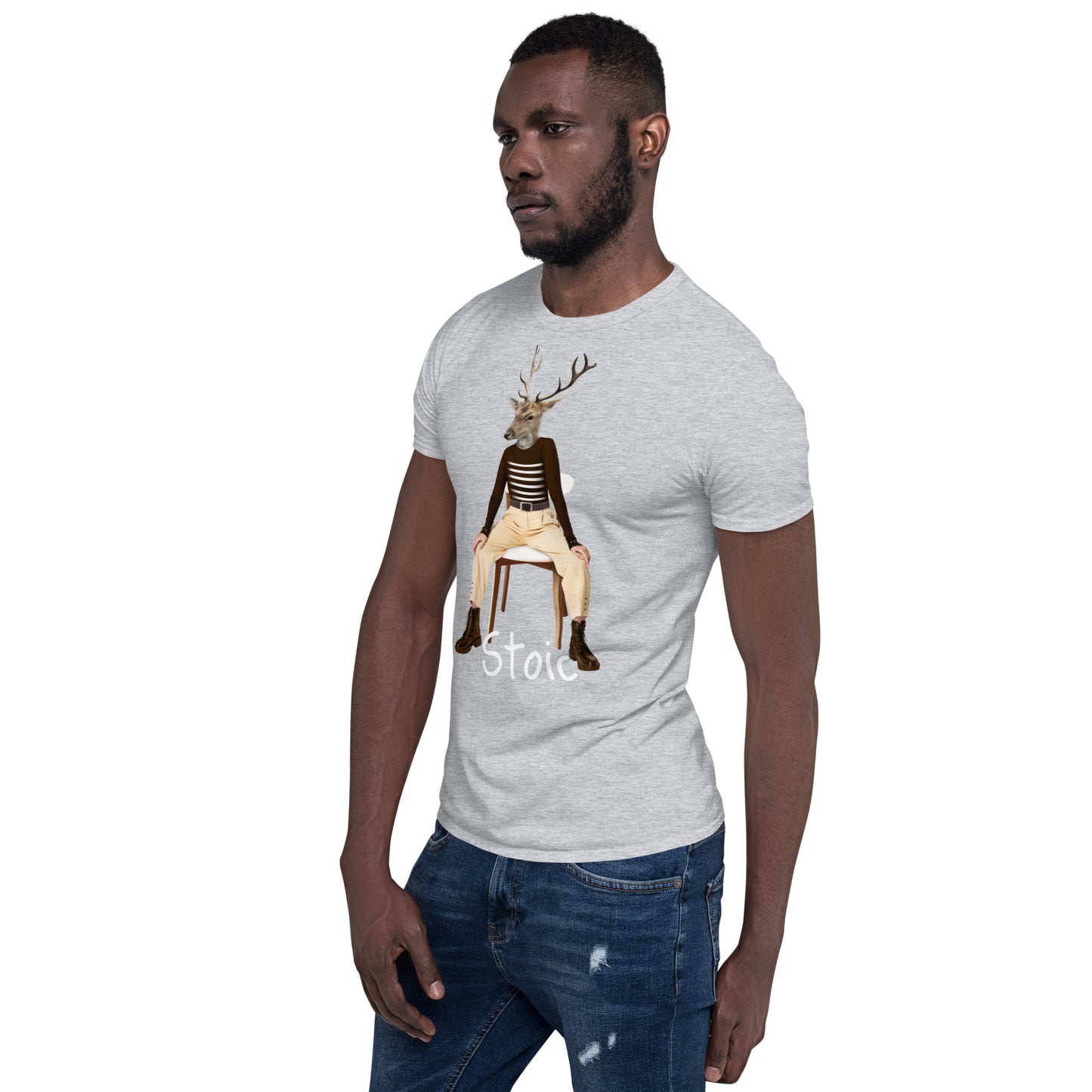 Weird Stoic human deer SOFT Unisex T-Shirt