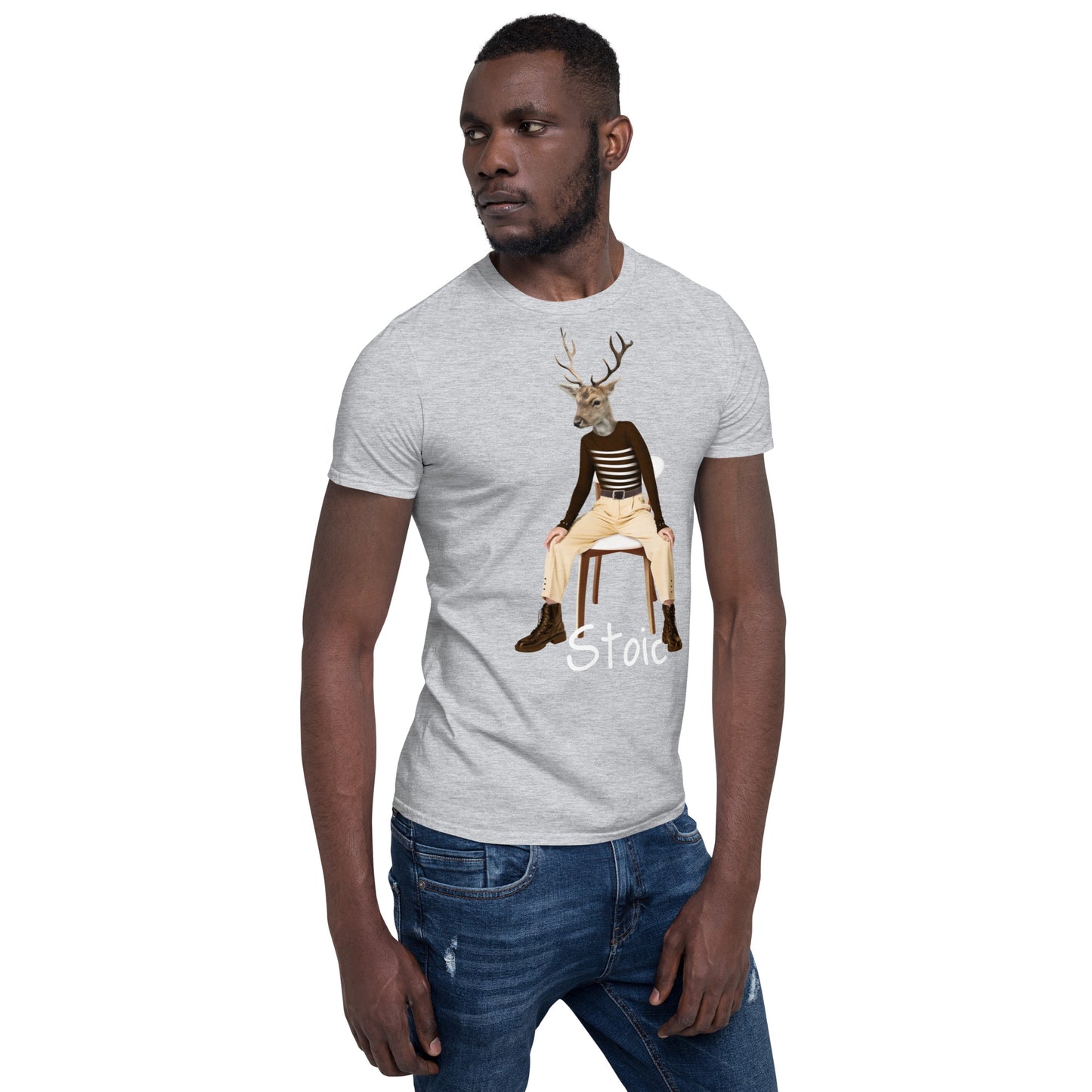 Weird Stoic human deer SOFT Unisex T-Shirt