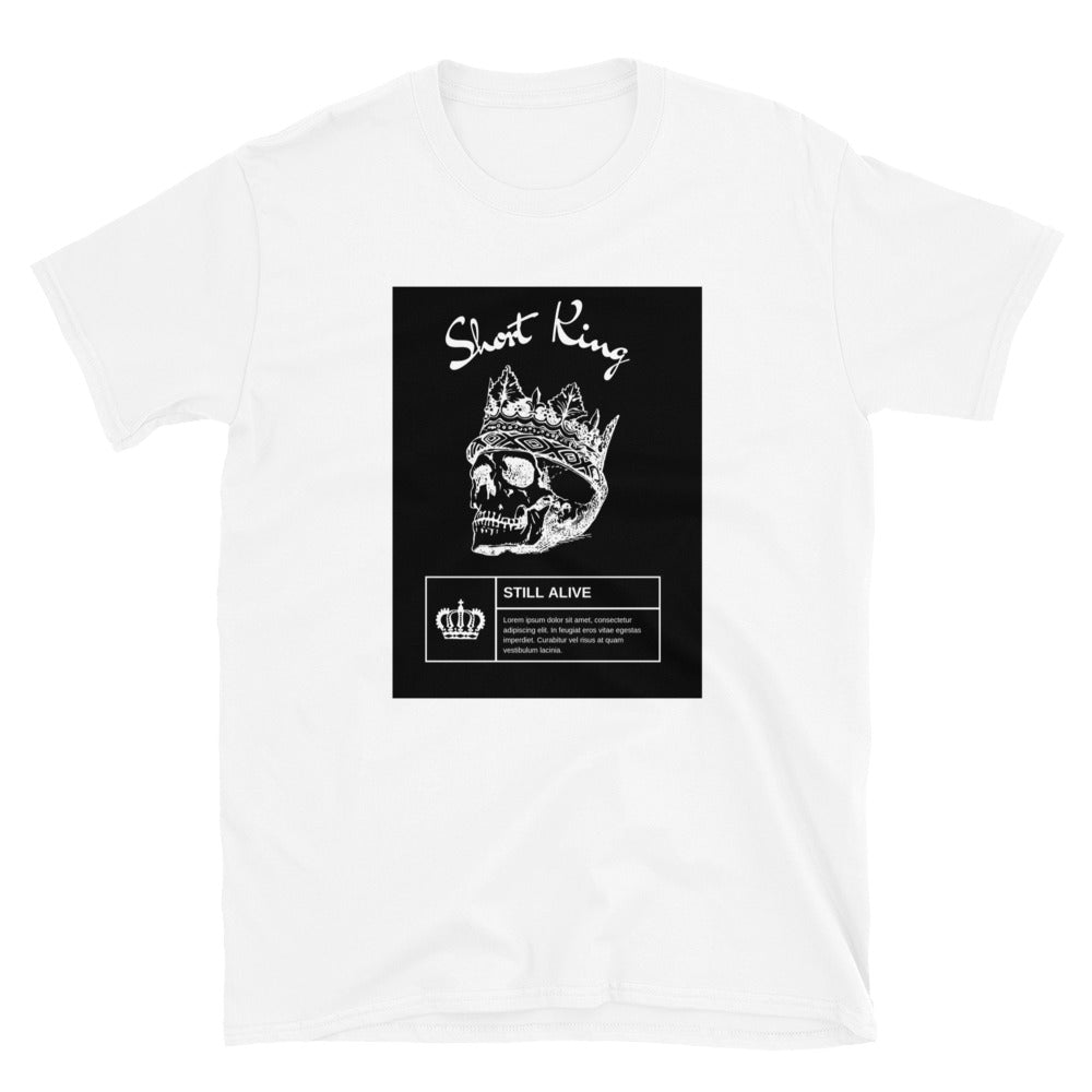 Short King skull and crown Short-Sleeve SOFT Unisex T-Shirt