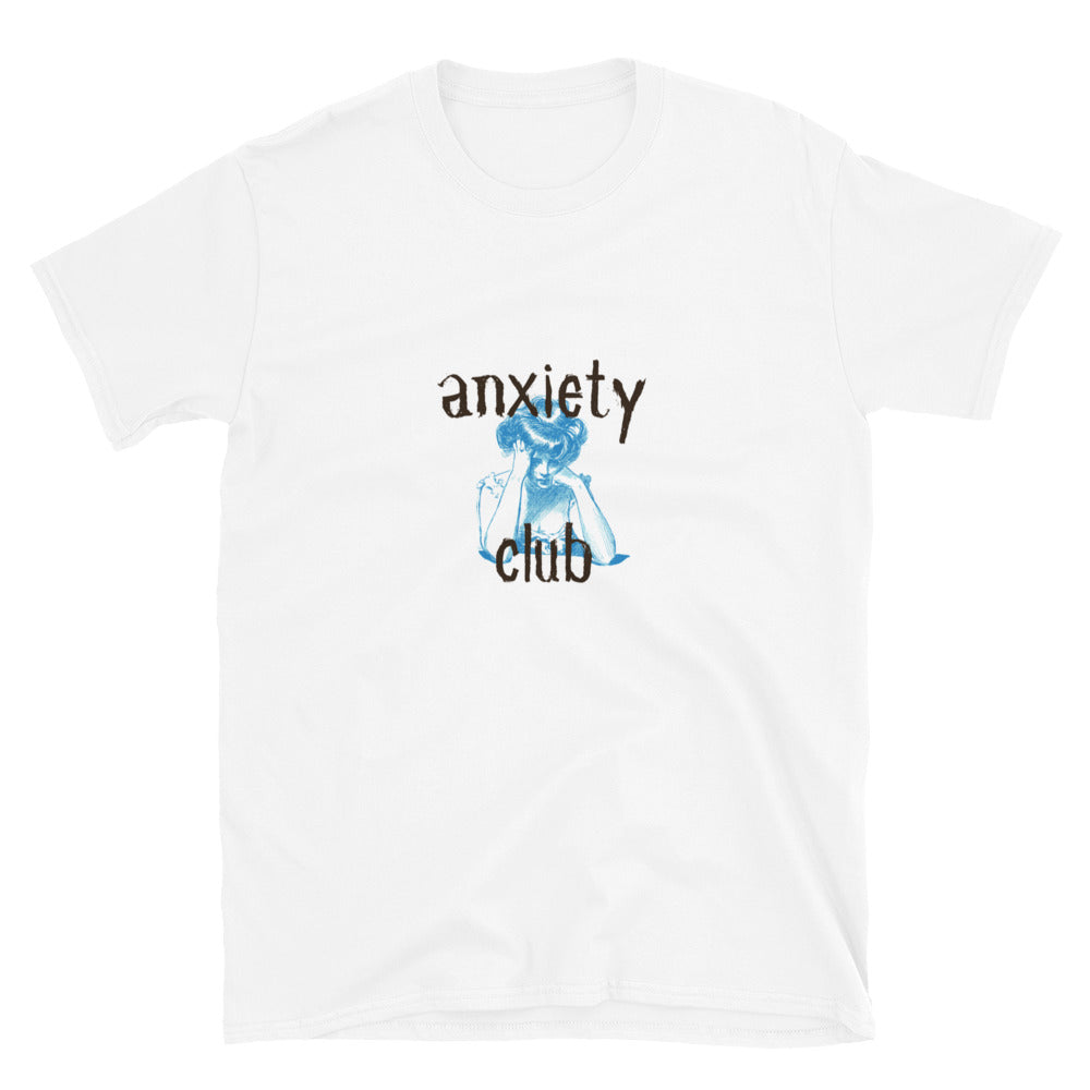 Anxiety Club worried Short-Sleeve SOFT Unisex T-Shirt