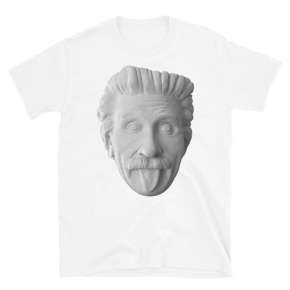 Albert Einstein sculpture Short-Sleeve SOFT Unisex T-Shirt