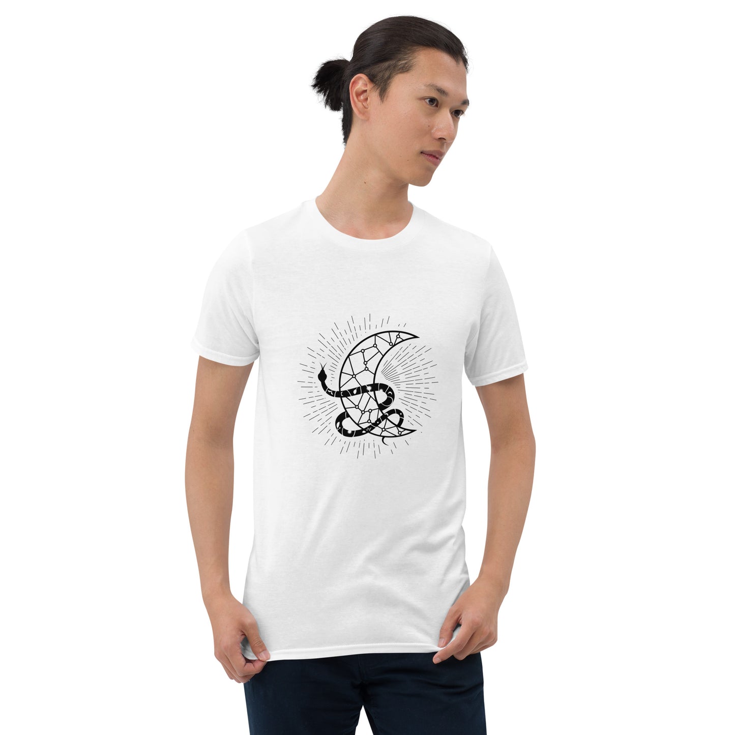 Celestial Moon Snake SOFT Short-Sleeve Unisex T-Shirt