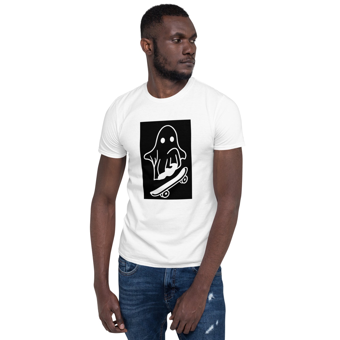 Skateboard Ghost Short-Sleeve SOFT Unisex T-Shirt