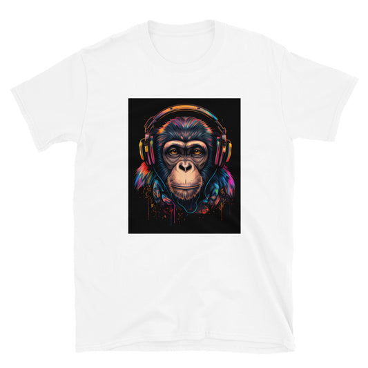 Headphones Chimp SOFT Short-Sleeve Unisex T-Shirt