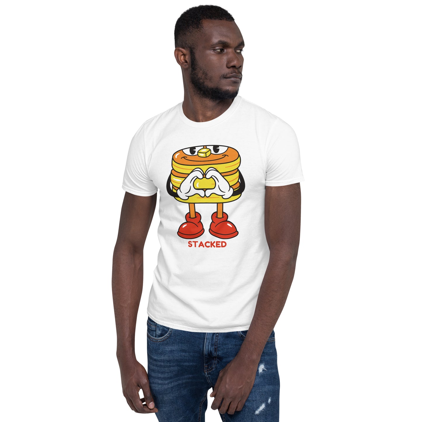 Stacked Pancake Stack SOFT Short-Sleeve Unisex T-Shirt