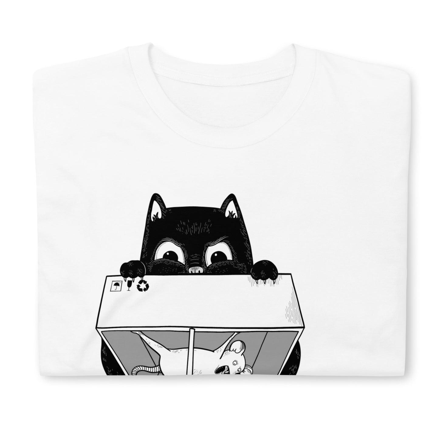 Cat Trapped Short-Sleeve SOFT Unisex T-Shirt