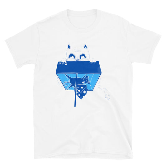 BLUE CAT TRAPPED Short-Sleeve SOFT Unisex T-Shirt