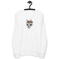 Ramen Noodle Skull Bowl Large Patch Unisex organic long sleeve sweatshirt