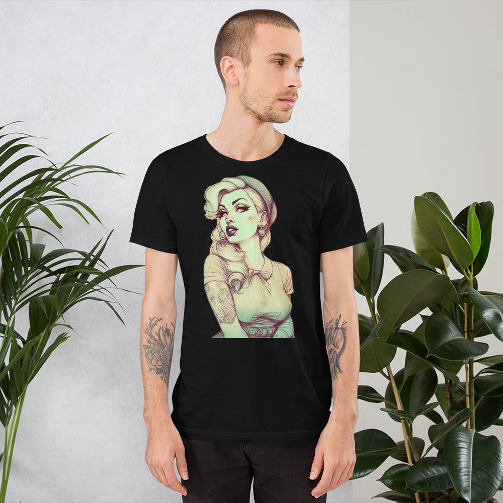 Sexy Pin-up Girl #1 SOFT STYLE Unisex t-shirt