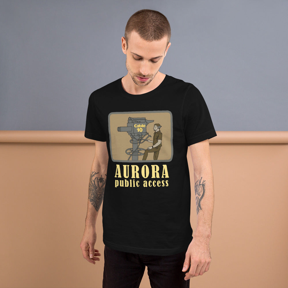 Aurora Public Access Wayne's World Inspired SOFT STYLE Unisex t-shirt