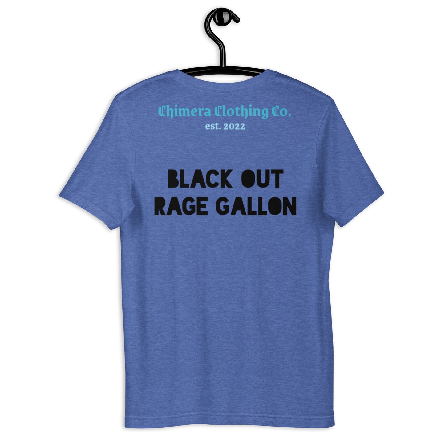 Blue BORG Drink Blackout Rage Gallon SOFT STYLE Unisex t-shirt