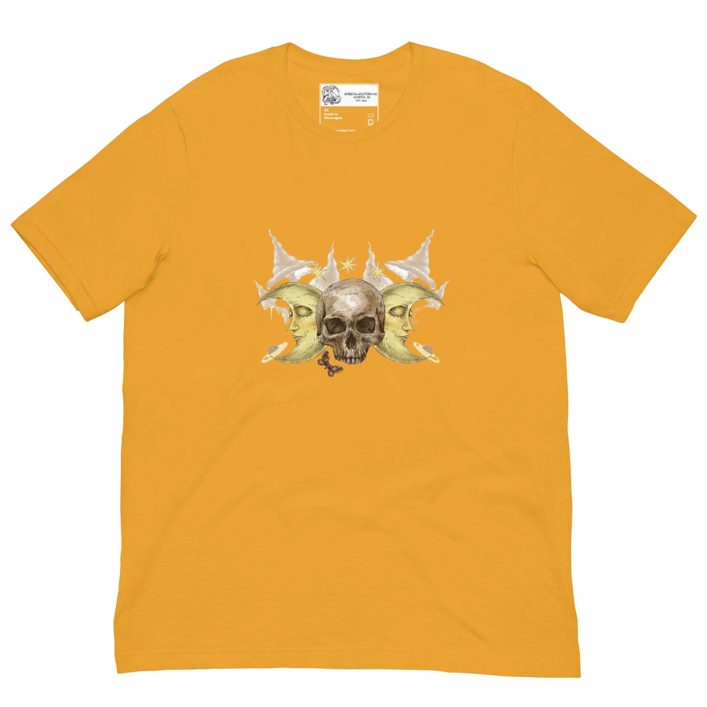 Moon Skull and Mushrooms SOFT STYLE Unisex t-shirt