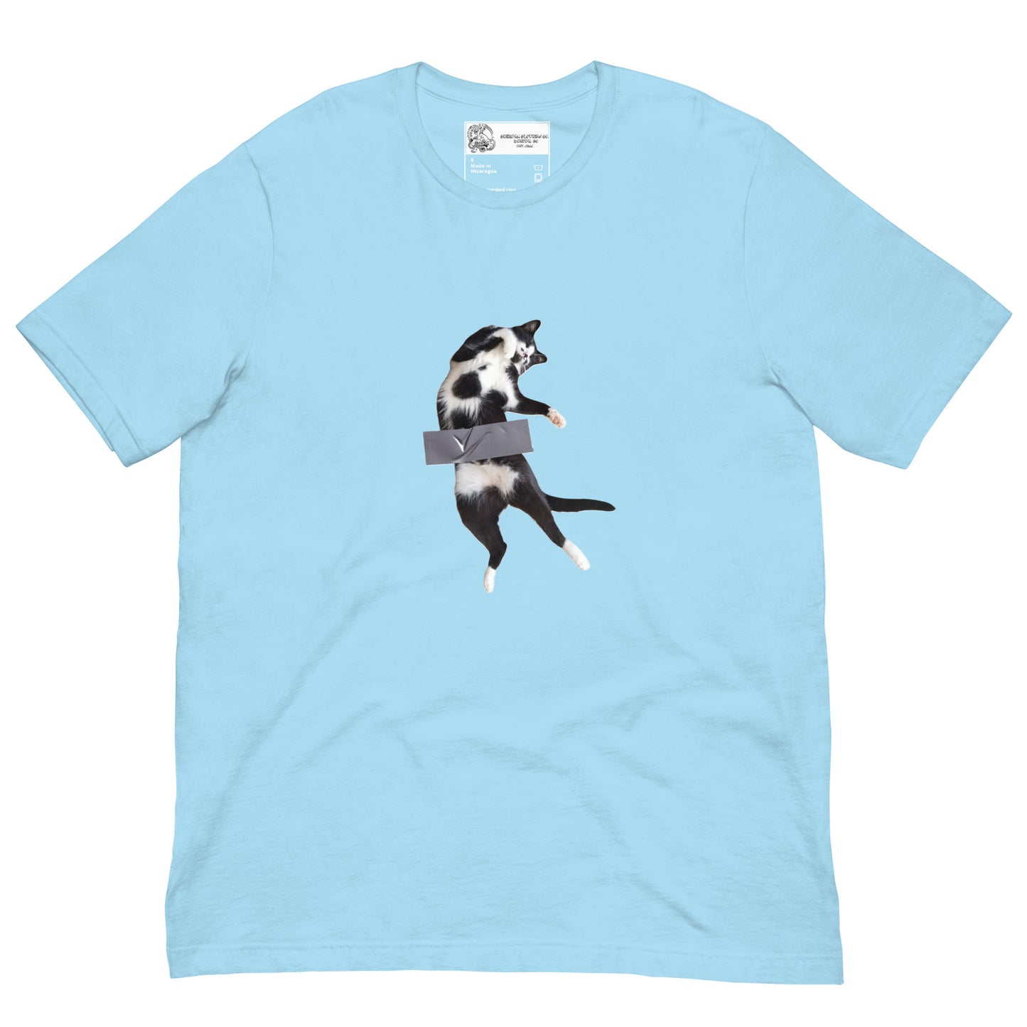 Duct Taped Cat SOFT STYLE Unisex t-shirt