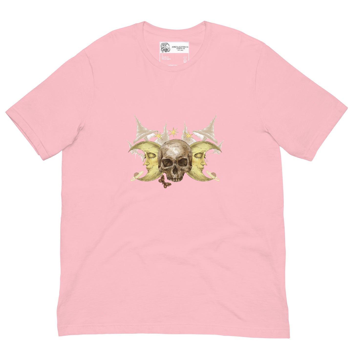 Moon Skull and Mushrooms SOFT STYLE Unisex t-shirt