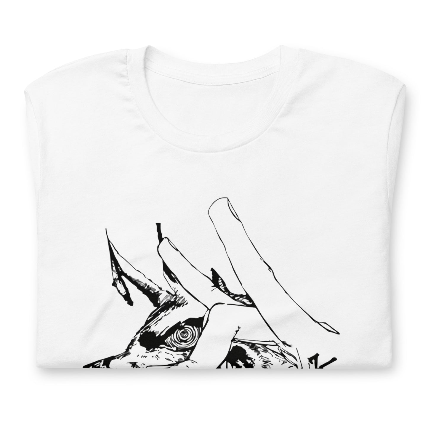 Anime Kon Hand Angry Fox Dog SOFT STYLE Unisex t-shirt