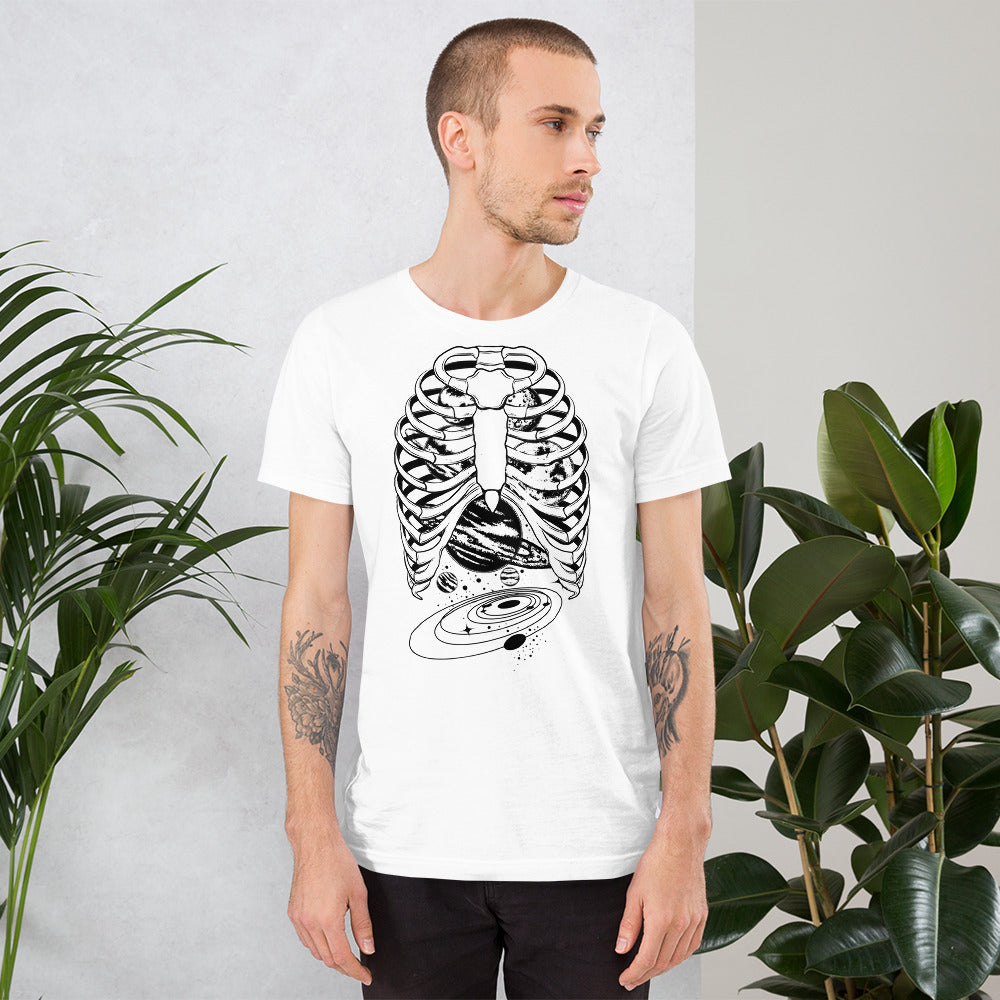 Space Galaxy Ribcage SOFT STYLE Unisex t-shirt