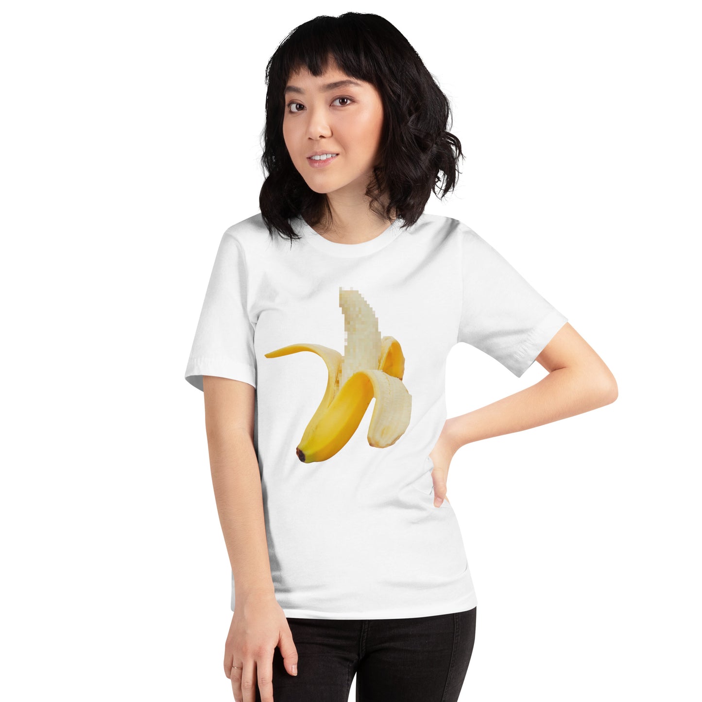 Pixel Censored Banana SOFT STYLE Unisex t-shirt