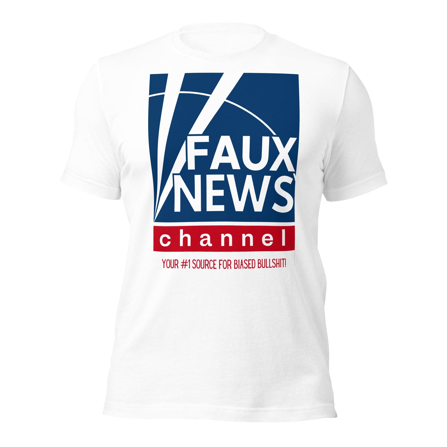 Faux News Channel (Fox News Funny Parody) SOFT STYLE Unisex t-shirt