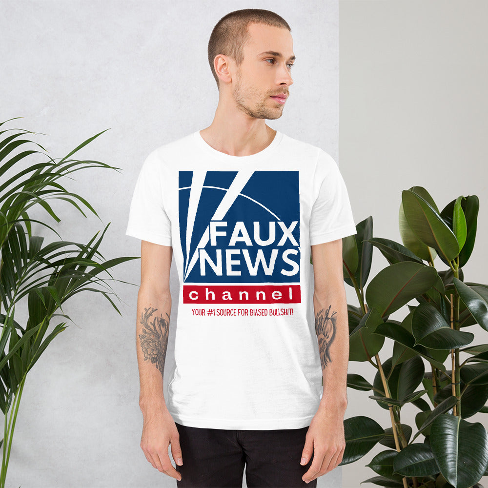 Faux News Channel (Fox News Funny Parody) SOFT STYLE Unisex t-shirt