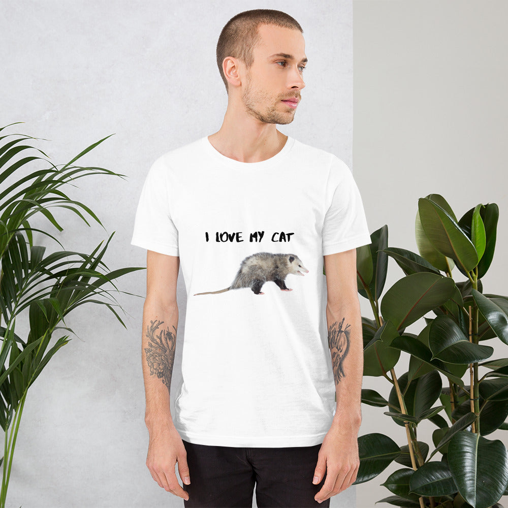 I Love My Cat Opposum SOFT STYLE Unisex t-shirt