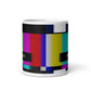 Off Air Retro TV Screen 11oz White glossy Mug Cup
