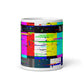No Signal Retro TV Screen White glossy mug cup