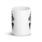Duct Tape Kitty Cat 15oz White glossy mug cup