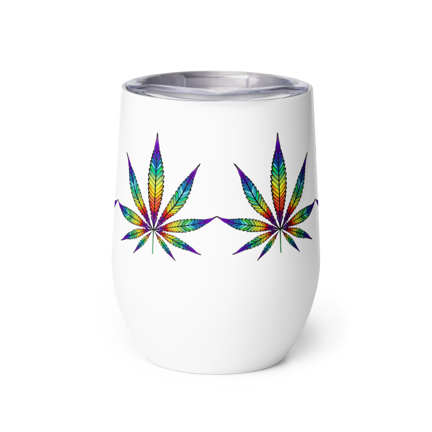 Rainbow Leaf stainless steel Wine tumbler Cup