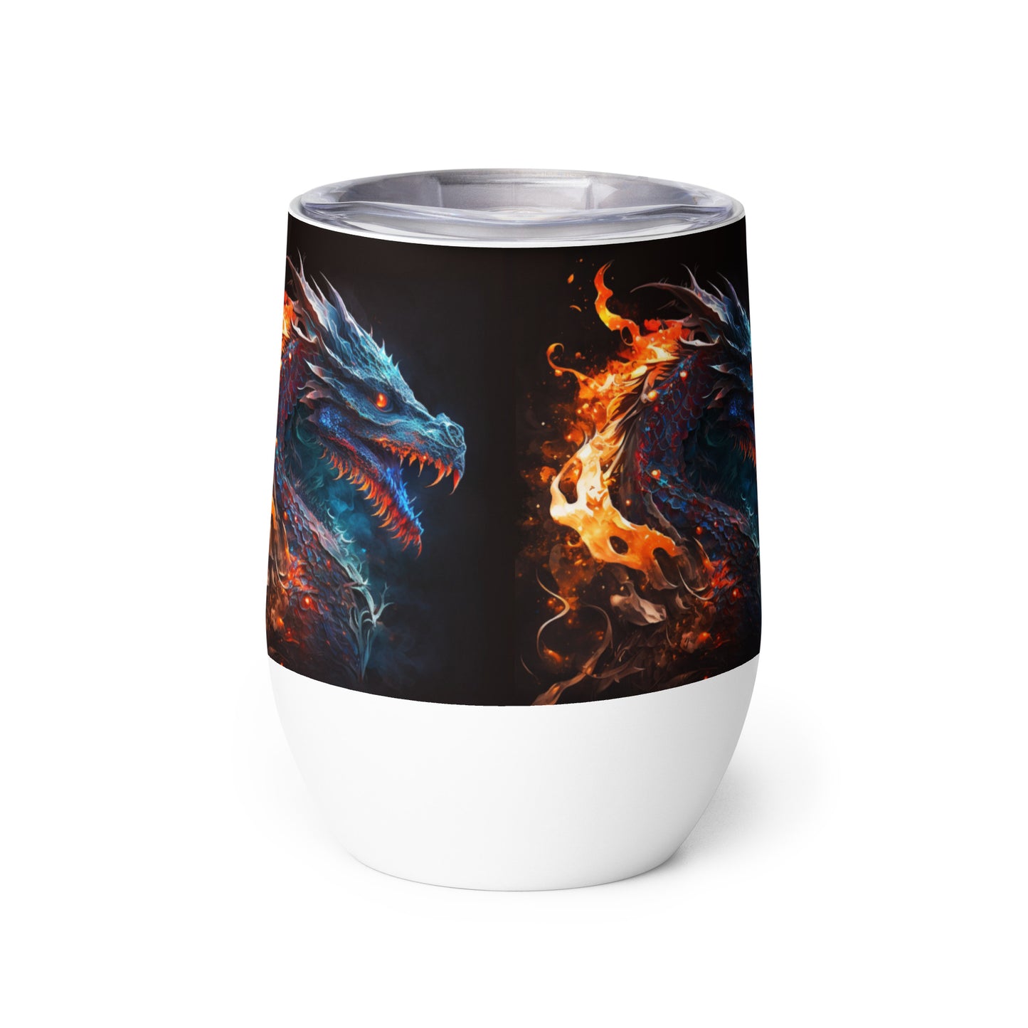 Fire Dragon stainless steel Wine tumbler cup