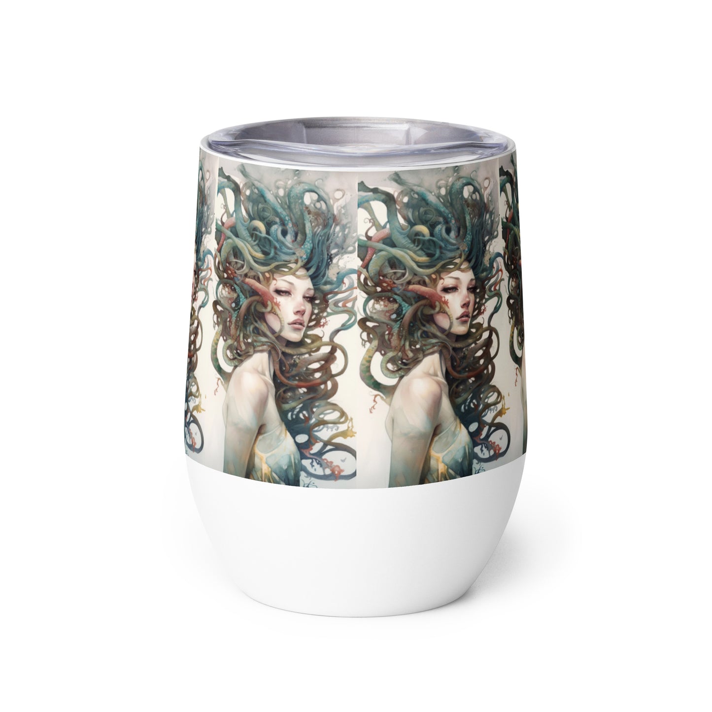 Beautiful Medusa stainless steel Wine tumbler cup