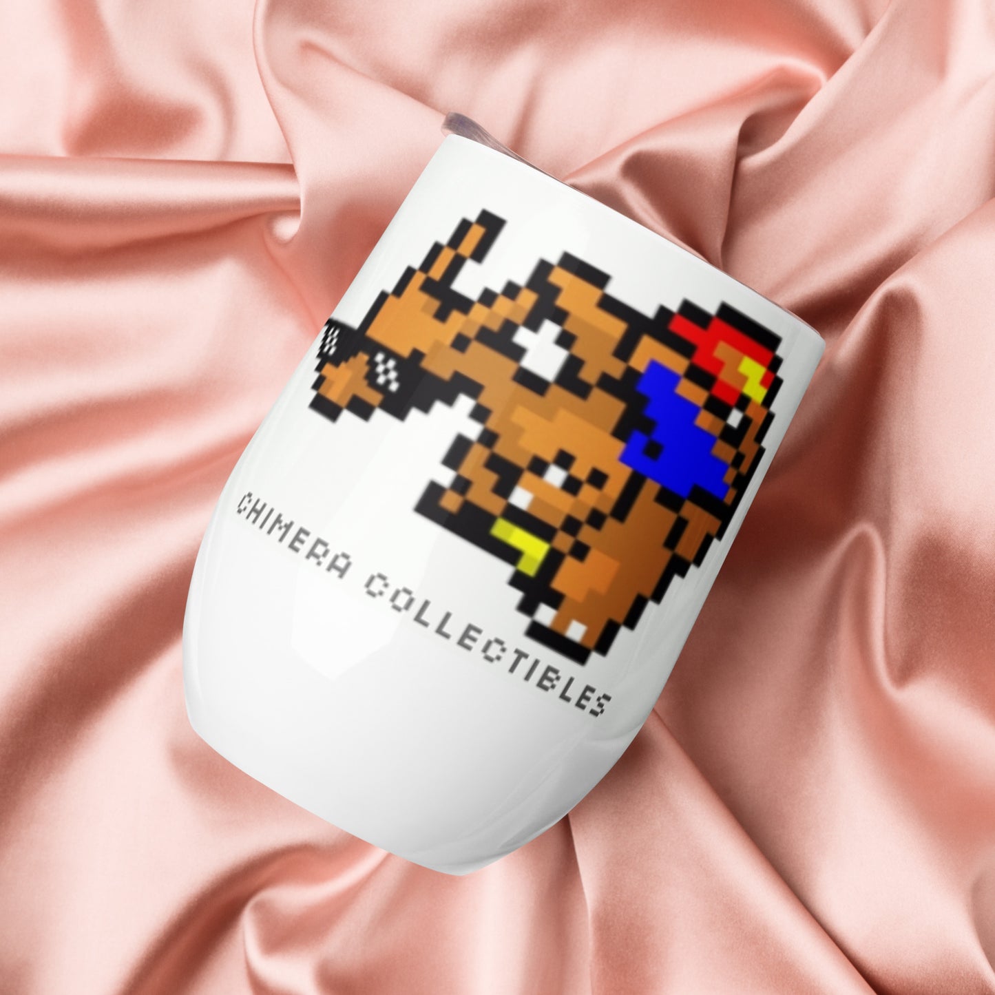 Pixel Zard Wine tumbler cup