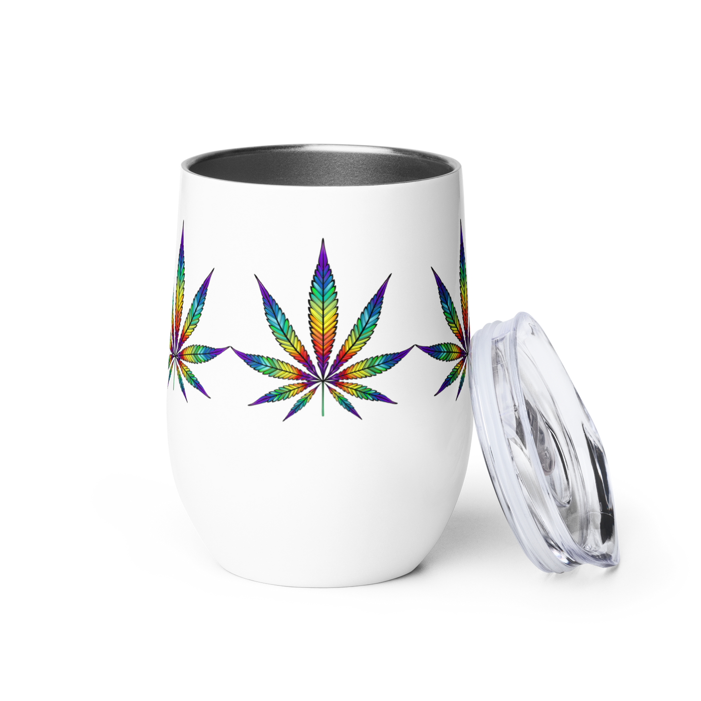 Rainbow Leaf stainless steel Wine tumbler Cup