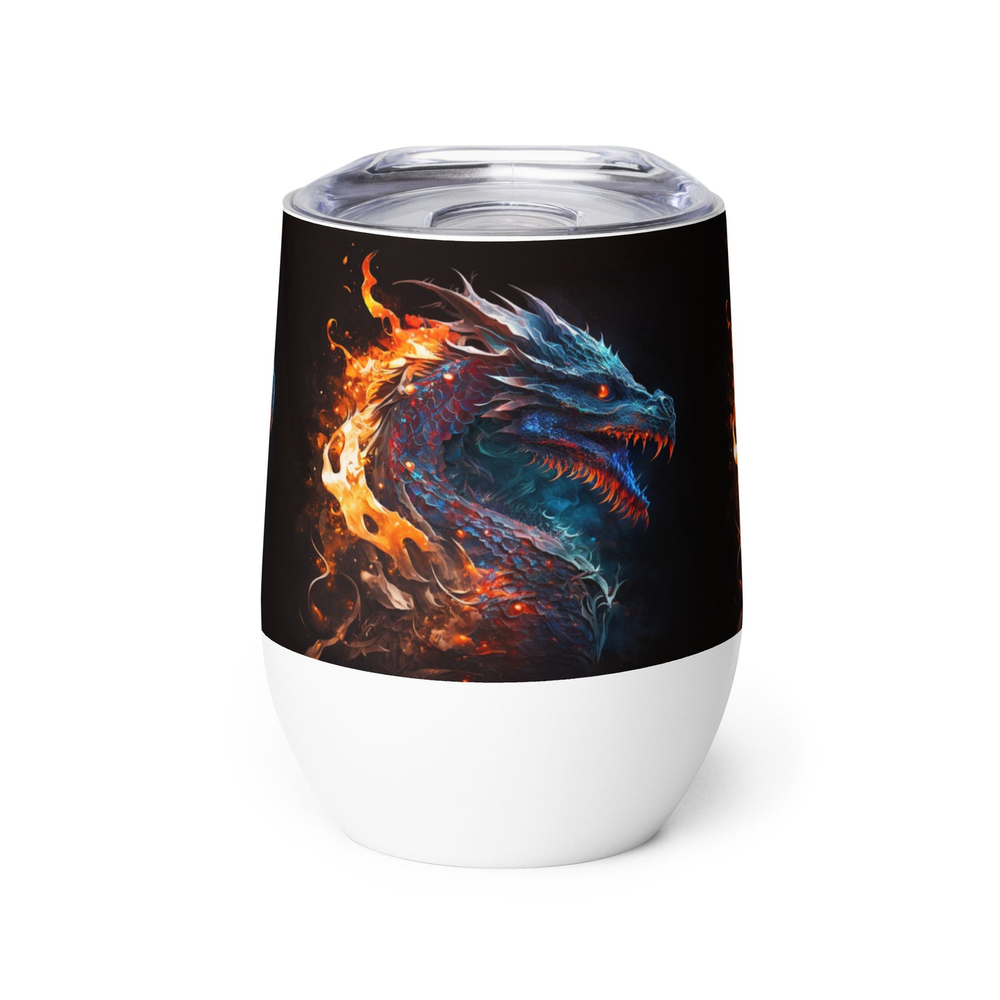 Fire Dragon stainless steel Wine tumbler cup