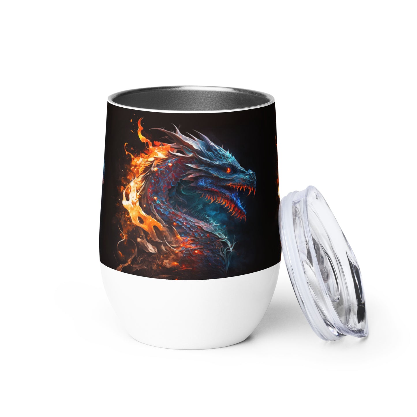 Fire Dragon stainless steel Wine tumbler cup