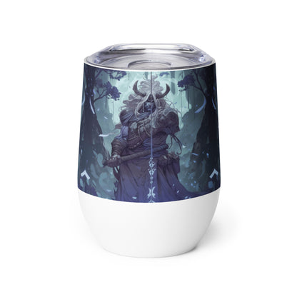 Blue Demon Samurai #1 stainless steel Wine tumbler cup